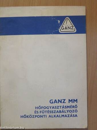 Ganz Műszer Művek által gyártott hőfogyasztásmérő és fűtésszabályozó hőközponti alkalmazása