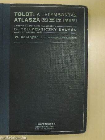 Toldt - A tetembontás atlasza VI.