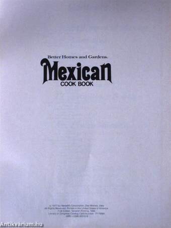 Mexican Cook Book