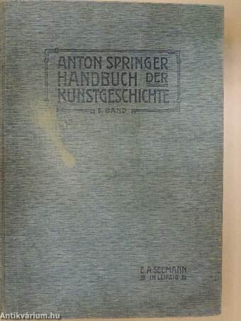 Handbuch der Kunstgeschichte V. (gótbetűs)