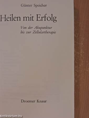 Heilen mit Erfolg