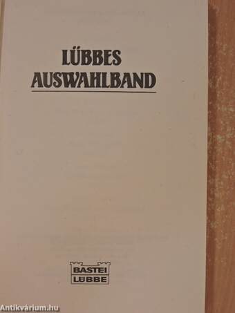 Lübbes Auswahlband