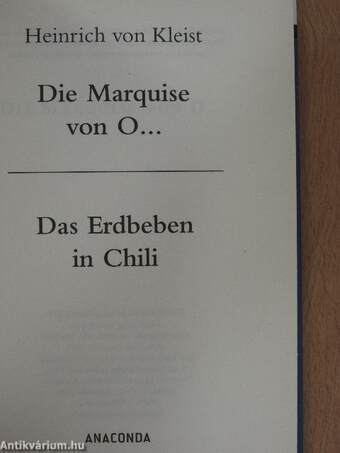 Die Marquise von O.../Das Erdbeben in Chili