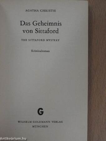 Das Geheimnis von Sittaford