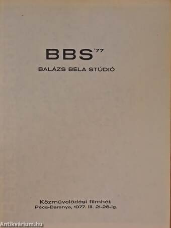 BBS - Balázs Béla Stúdió '77