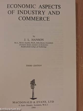 Economic Aspects of Industry and Commerce