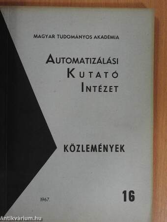 Vegyipari műveleti egységek dinamikája és üzemi folyamatok szintézise/A network-eljárás programjai I.