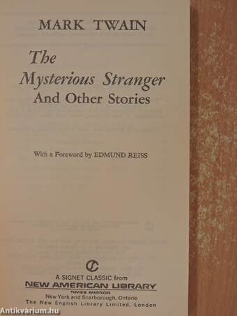 The Mysterious Stranger And Other Stories