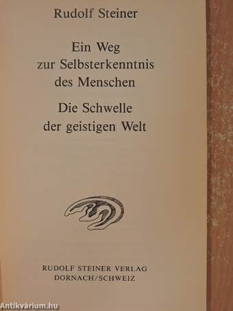 Ein Weg zur Selbsterkenntnis des Menschen/Die Schwelle der geistigen Welt