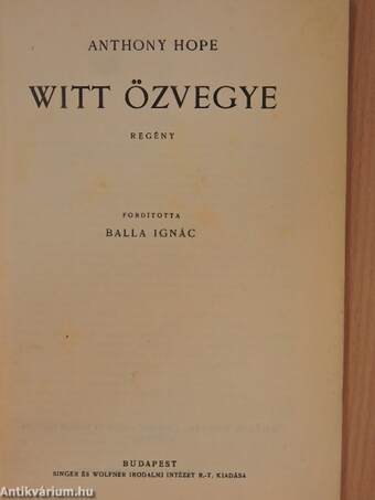 Witt özvegye