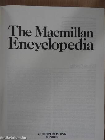 The Macmillan Encyclopedia