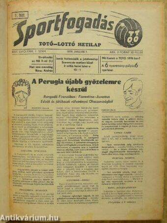 Sportfogadás 1979. január-december