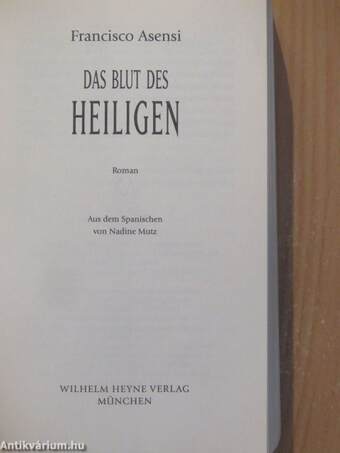 Das Blut des Heiligen