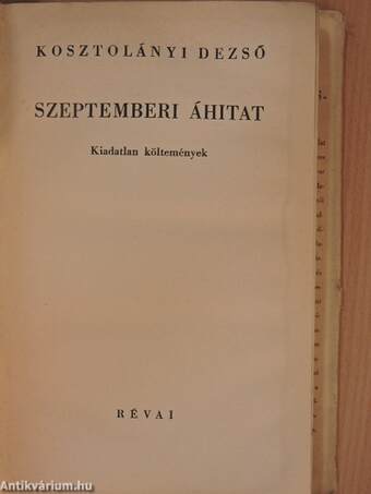 Szeptemberi áhitat