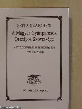 A Magyar Gyáriparosok Országos Szövetsége