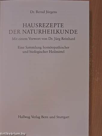 Hausrezepte der Naturheilkunde