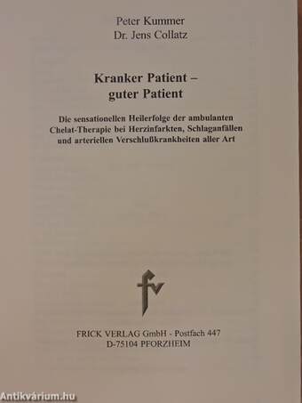 Kranker Patient - guter Patient