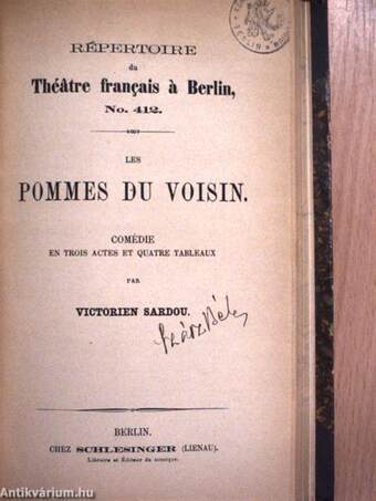 Bataille de dames/La dame aux camélias/Les pommes du voisin/Le cas de conscience/Le roi s'amuse