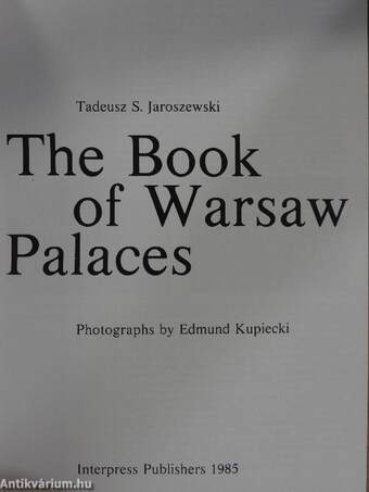 The Book of Warsaw Palaces