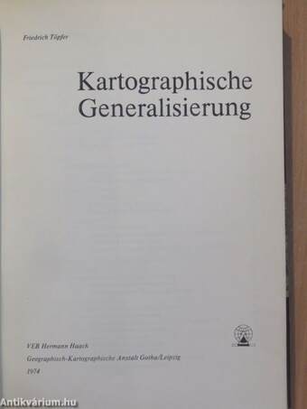 Kartographische Generalisierung