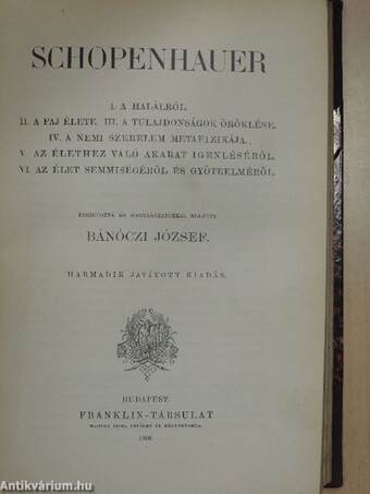 Az akarat szabadságáról/Schopenhauer/Vizsgálódás az emberi értelemről