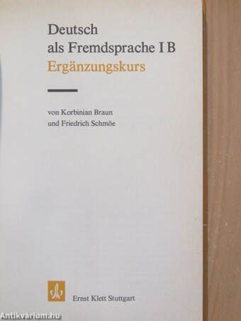 Deutsch als Fremdsprache I B