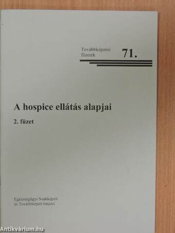 A hospice ellátás alapjai 2.