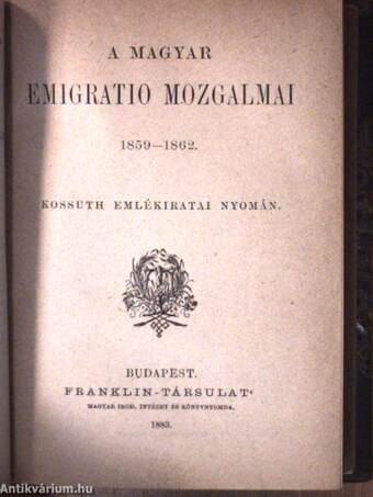 Európa politikai történetének átnézete/A magyar emigratio mozgalmai 1859-1862./Andrássy Gyula gróf beszéde a véderő-törvényjavaslat tárgyában/Beust és Andrássy 1870- és 1871-ben/II. Lajos és udvara/Pázmány Péter/Lengyel- és Oroszország