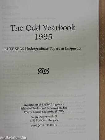 The Odd Yearbook 1995