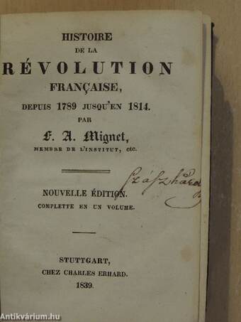 Histoire de la révolution francaise, depuis 1789 jusqu'en 1814.