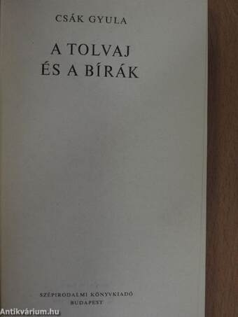 A tolvaj és a bírák