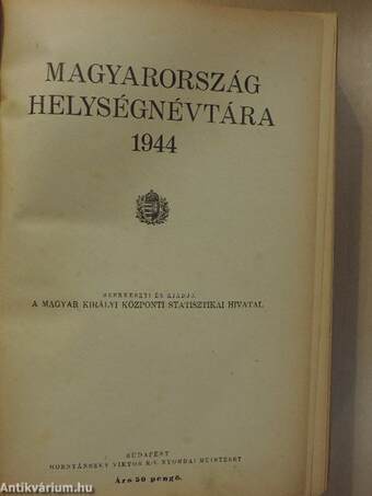 Magyarország helységnévtára 1944