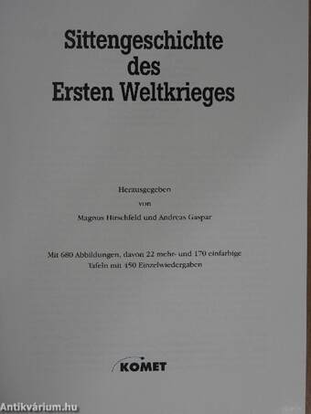 Sittengeschichte des Ersten Weltkrieges