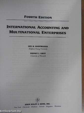 International Accounting and Multinational Enterprises