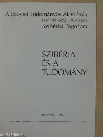 Szibéria és a tudomány