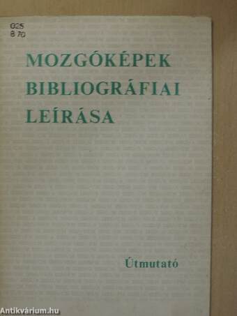 Mozgóképek bibliográfiai leírása