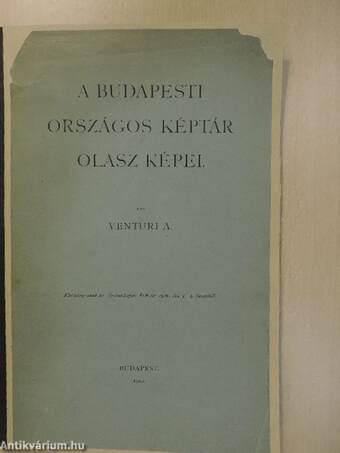 A budapesti országos képtár olasz képei