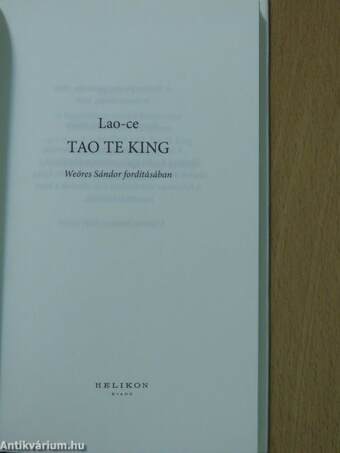 Tao Te King