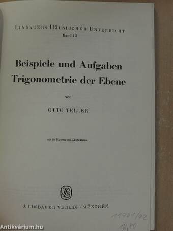 Beispiele und Aufgaben Trigonometrie der Ebene