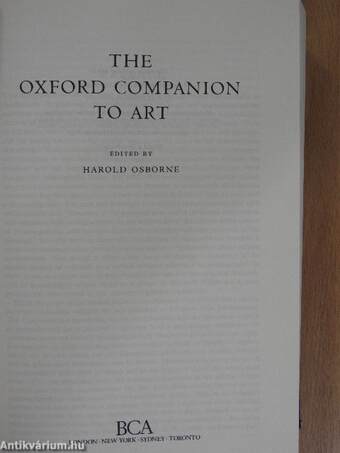 The Oxford companion to art