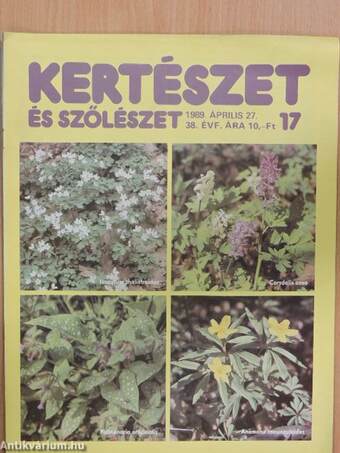 Kertészet és Szőlészet 1989. április 27.