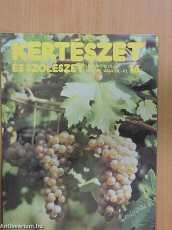 Kertészet és Szőlészet 1989. április 20.