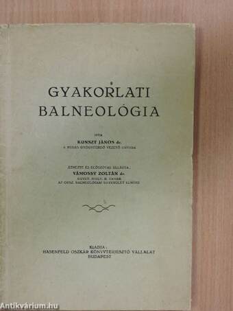 Gyakorlati balneológia