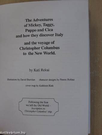 The Adventures of Mickey, Taggy, Puppo and Cica and how they discover Italy