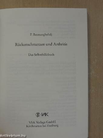 Rückenschmerzen und Arthritis