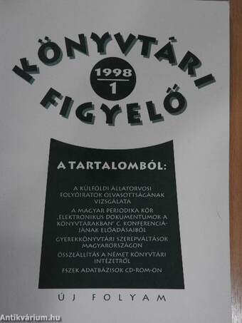 Könyvtári Figyelő 1998/1.