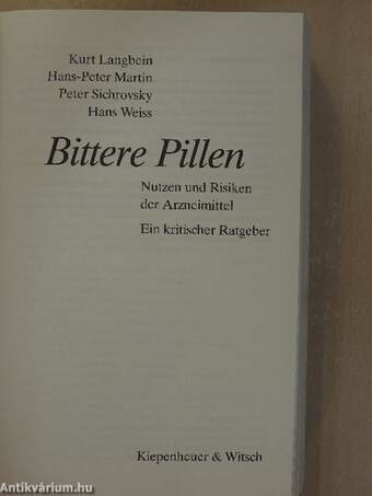 Bittere Pillen