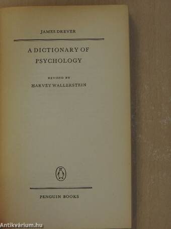 A Dictionary of Psychology