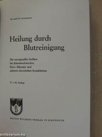 Heilung durch Blutreinigung