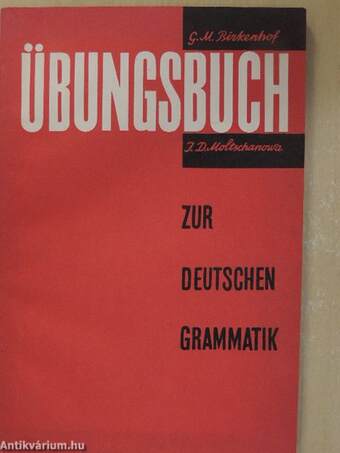 Übungsbuch zur deutschen Grammatik